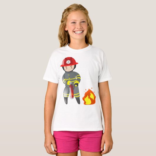 Brandblusapparaat T-shirt (Voorkant volledig)