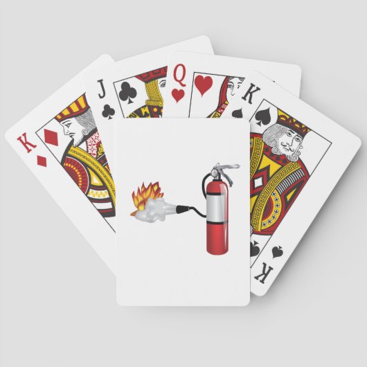 Brandblusapparaat Uitrusting voor brandweerkaarten Speelkaarten (Achterkant)