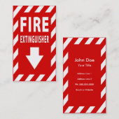 brandblusapparaat visitekaartje (Voorkant / Achterkant)