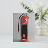 Brandblusapparaat voor beveiligingsonderzoek briefkaart (Staand voorkant)