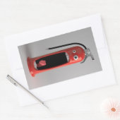 Brandblusapparaat voor beveiligingsonderzoek rechthoekige sticker (Envelop)