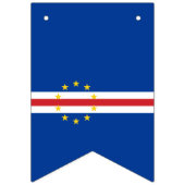 Brandblusbanner onder de vlag van Kaapverdië Vlaggetjes (Eerste vlag)