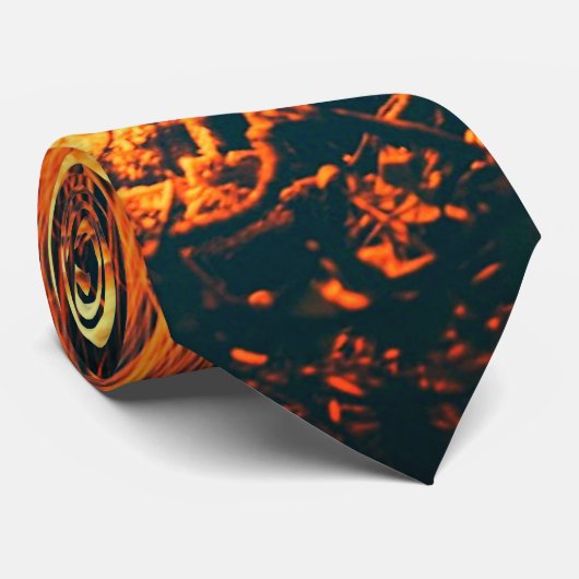 Brandblusbrandblusvonken Stropdas (Opgerold)