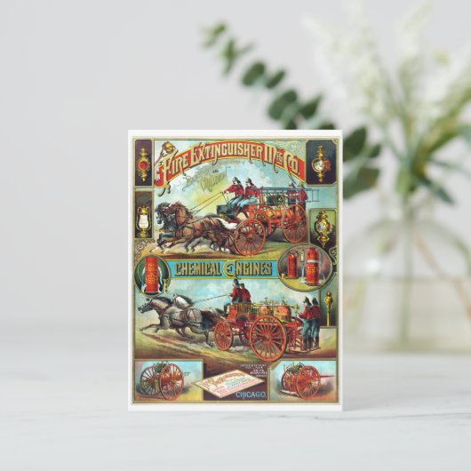 Brandblusinstallatie Briefkaart (Staand voorkant)