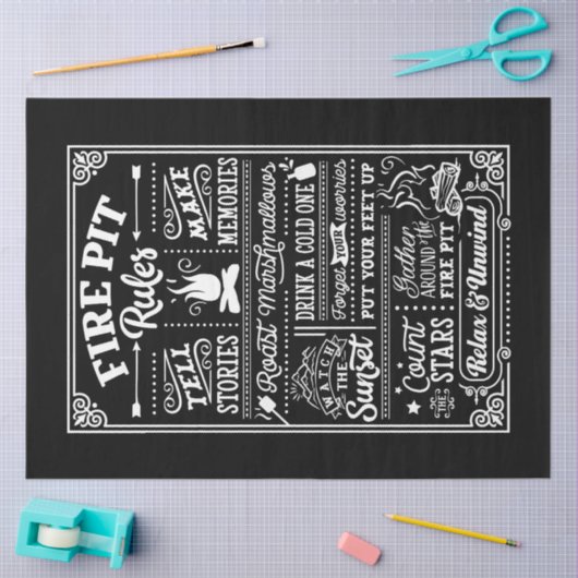 Brandblusregels Tissuepapier (Craft)