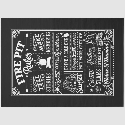 Brandblusregels Tissuepapier (Voorkant)