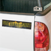 BRANDBLUSSEENHEID BUMPERSTICKER (Op Truck)