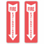 Brandblussenbordpakket van 2 sticker (Voorkant)