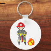 Brandblusser brandweerman sleutelhanger (Voorkant)