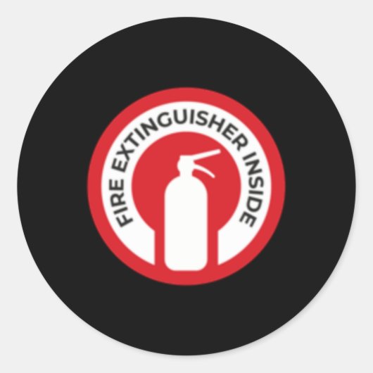 Brandblusser in de Sticker (Voorkant)
