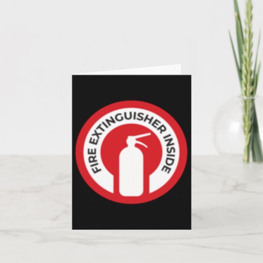 Brandblusser in de Sticker Kaart (Voorkant)