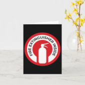 Brandblusser in de Sticker Kaart (Gele Bloem)