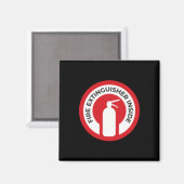 Brandblusser in de Sticker Magneet (Voorkant / Achterkant)