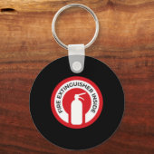 Brandblusser in de Sticker Sleutelhanger (Voorkant)