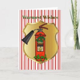 Brandblusser kerstkaart kaart