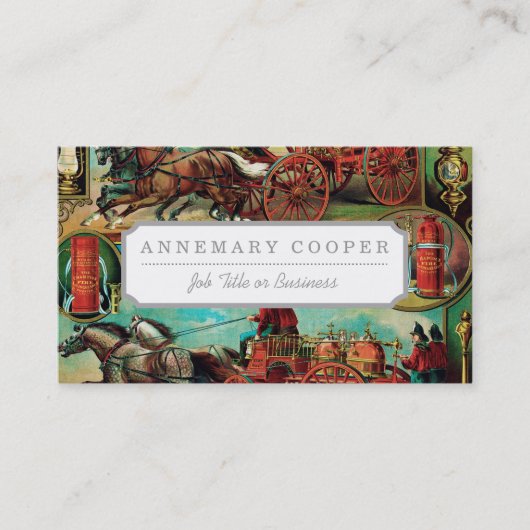 Brandblusser MFG Co. Visitekaartje (Voorkant)