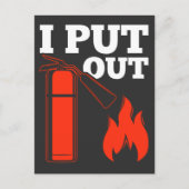 Brandblusser vuurman Funny Firefighter Quote Briefkaart (Voorkant)