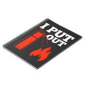 Brandblusser Vuurman Funny Firefighter Quote Notitieboek (Linkerzijde)