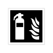 brandblusserveiligheidsbord rubberstempel (Afrduk)