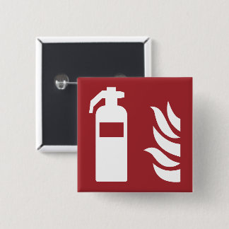 brandblusserveiligheidsbord vierkante button 5,1 cm