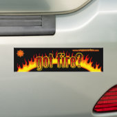 brandblussticker bumpersticker (Op auto)