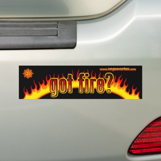 brandblussticker bumpersticker (Op auto)