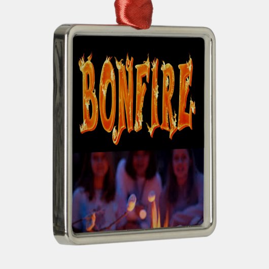 Brandblustekst Metalen Ornament (Rechts)