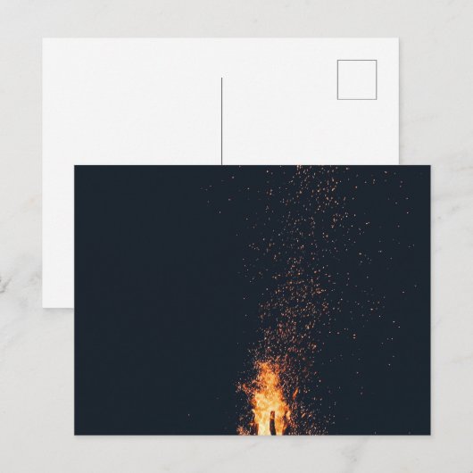 brandblusvuur briefkaart (Voorkant / Achterkant)