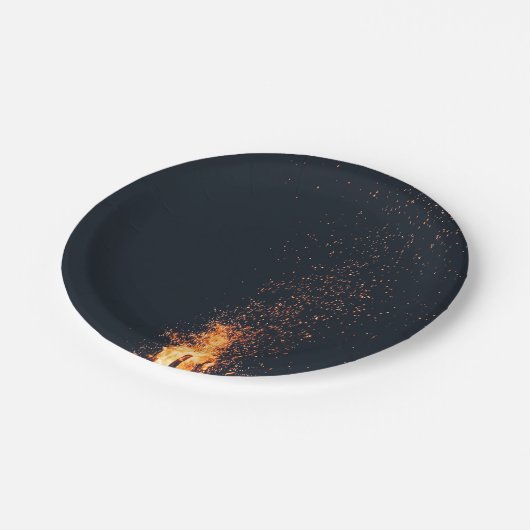 brandblusvuur papieren bordje (Gekanteld)