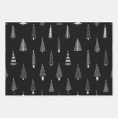 Brandbomen kerstpatroon inpakpapier vel (Voorkant)