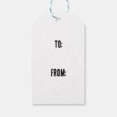 Brandboom in Sneeuwrijk Landschap Lino Print Gift  Cadeaulabel (Achterkant)