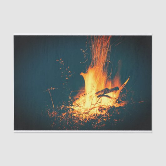 Brandbrand brandend vuur tissuepapier (Voorkant)