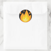 Brandbrand Emoji Ronde Sticker (Tas)