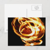 Branddanser in luau briefkaart (Voorkant / Achterkant)