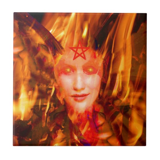 Branddemon Tegeltje (Voorkant)