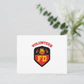BRANDDEPT VOLUNTEER BRIEFKAART (Staand voorkant)
