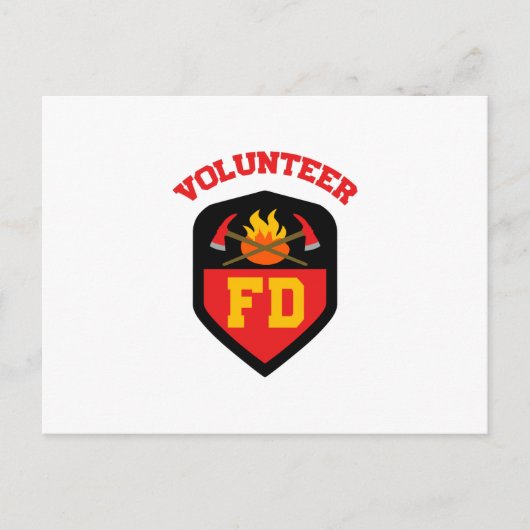 BRANDDEPT VOLUNTEER BRIEFKAART (Voorkant)