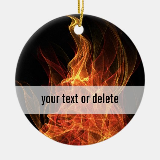 Branddriehoek Keramisch Ornament (Voorkant)