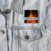 Branddriehoek Vierkante Button 5,1 Cm (In situ)