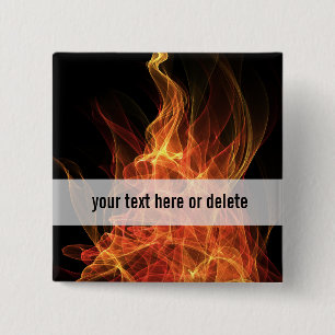 Branddriehoek Vierkante Button 5,1 Cm