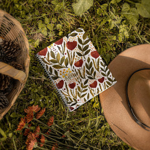 Brande oranje botanische florale illustratie planner