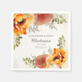 Brande Oranje bruinbruidbruinbruinbruinbruine brui Servet (Voorkant)