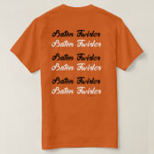 Brande Oranje drager T-Shirt (Design achterkant)