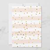 Brande Oranje Floral Baby Sprinkle Shower Invitati Kaart (Achterkant)