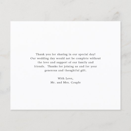 Brande Oranje Floral Budget Weddenschap Hartelijk  (Achterkant)