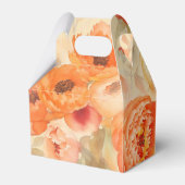 Brande Oranje Floral Wedding Bedankdoosjes (Achterkant)