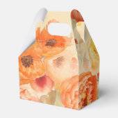 Brande Oranje Floral Wedding Bedankdoosjes (Achterkant)