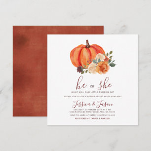 Brande Oranje pompoen Genderfeest Kaart