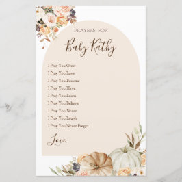 Brande oranje pompoenliefhebbers voor Baby