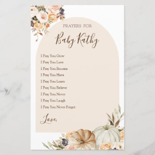 Brande oranje pompoenliefhebbers voor Baby